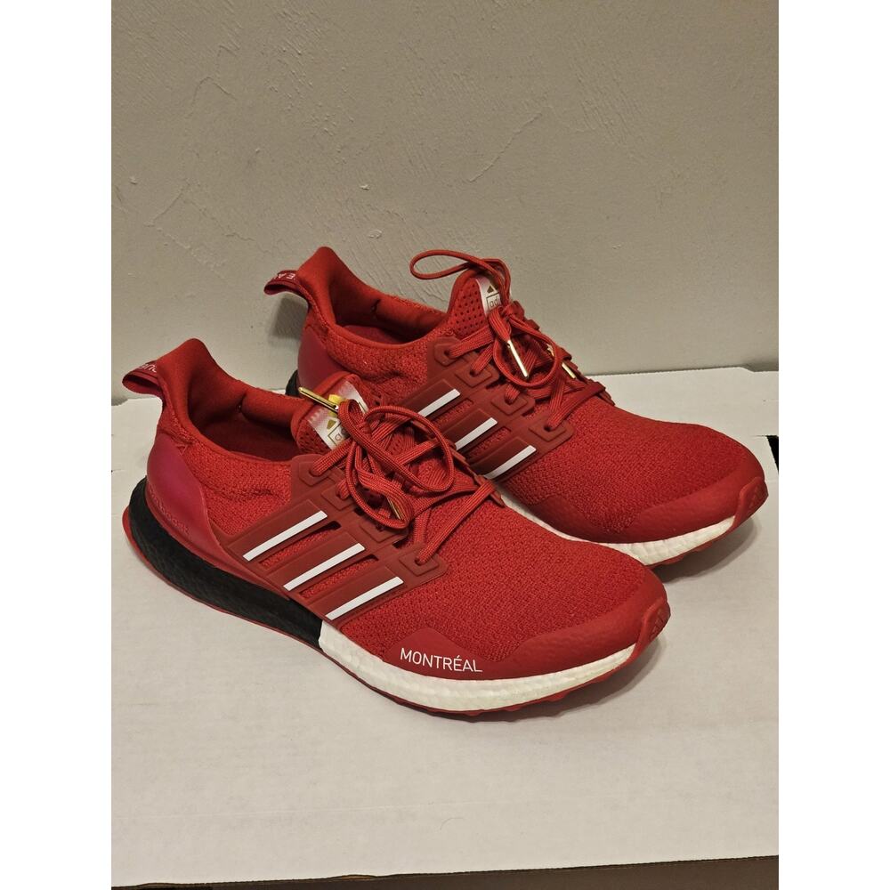 Adidas Ultra Boost DNA Montreal Scarlet Red Black Mens 11.5 FY3426